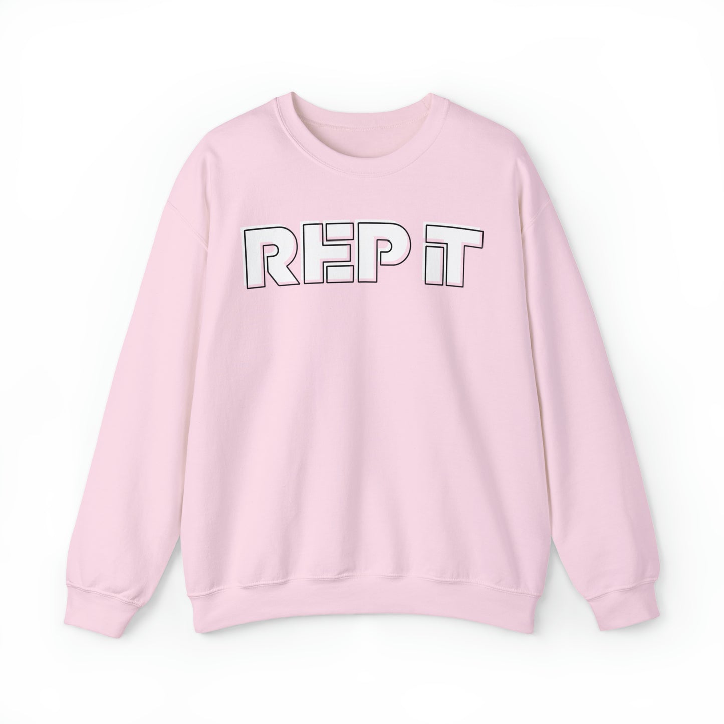 Rep It Offset Pink Sweatshirt