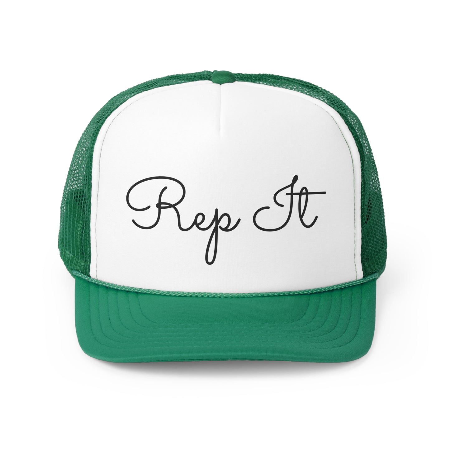 Rep It Script Trucker Hat