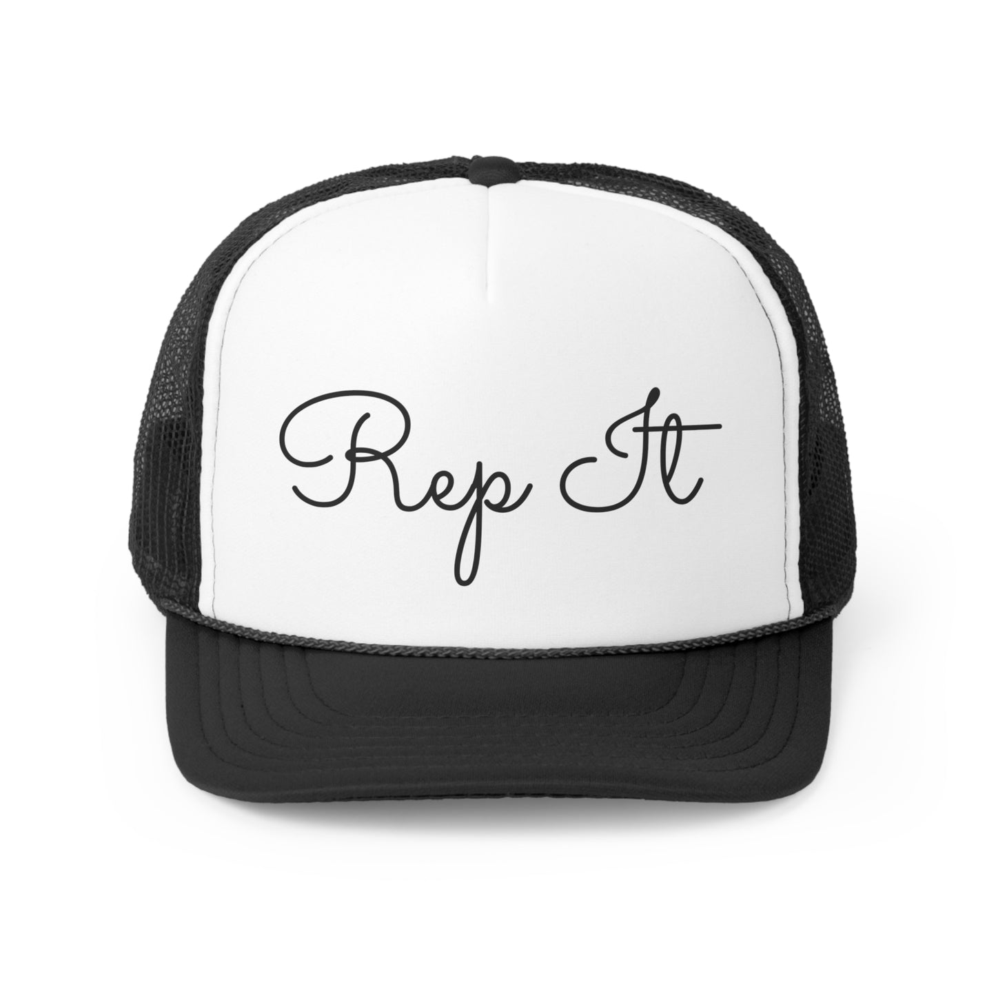 Rep It Script Trucker Hat