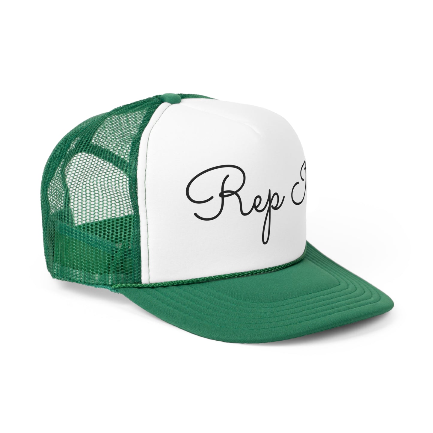 Rep It Script Trucker Hat