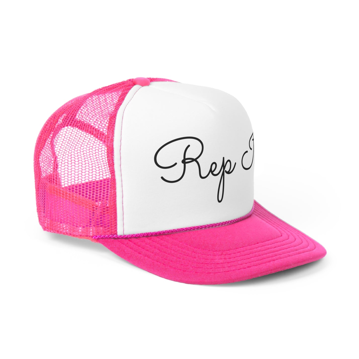 Rep It Script Trucker Hat
